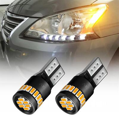 #ad T10 LED License Plate Light Bulbs Amber 194 168 175 2825 W5W T10 AUXITO 2Pcs US $9.99