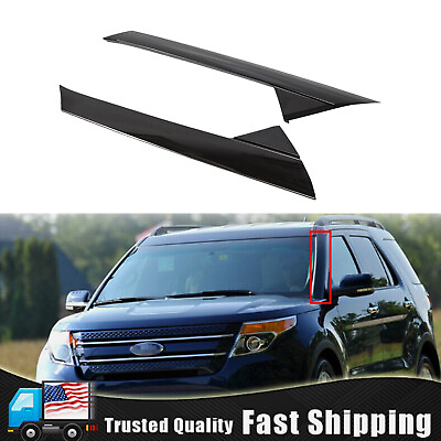 #ad For 2011 2019 Ford Explorer Windshield Outer Pillar Molding Trim Left Right Side $26.38