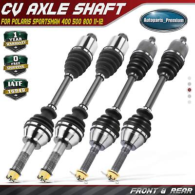 #ad 4x Front and Rear CV Axle Assembly for Polaris Sportsman 400 500 800 2011 2012 $215.59