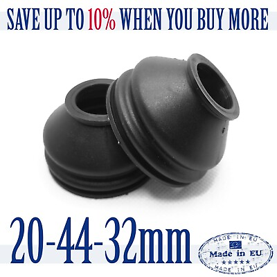 #ad 2 X UNIVERSAL Silicone 20 44 32 Tie Rod End and Ball Joint Dust Boots Cover $4.90