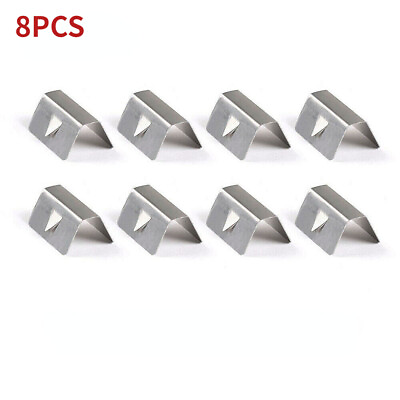 #ad 8PCS Wind Rain Deflector Channel Stainless Retaining Clips for Heko G3 SNED Clip $13.99