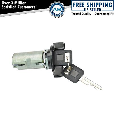 #ad Ignition Lock Cylinder Black Bezel With Key for GM Car Van Pickup Truck SUV $15.02