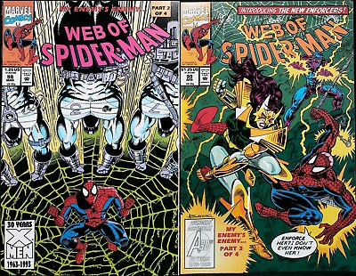 #ad Web Of Spider Man Comic Book Lot 1993 Issues #98 amp; # 99 KEY High Grade $14.00