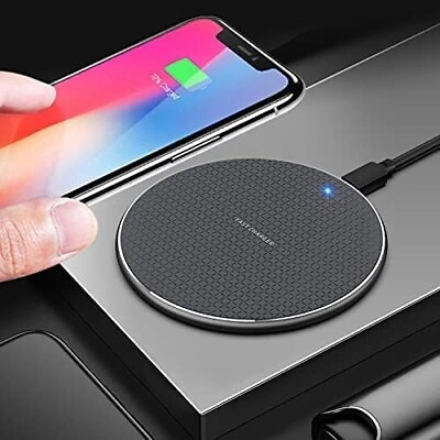 #ad Universal 10W Wireless Fast Charging Pad All Mobile Devices $13.99