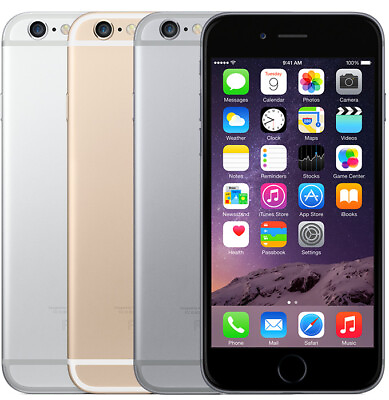 #ad Apple iPhone 6 Unlocked 16GB 32GB 64GB 128GB ATamp;T T Mobile Verizon Smartphone $52.99