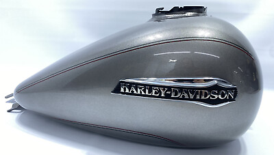 #ad 08 20 Harley OEM Touring Gas Fuel Tank Billet Silver Electra Road Glide $329.99