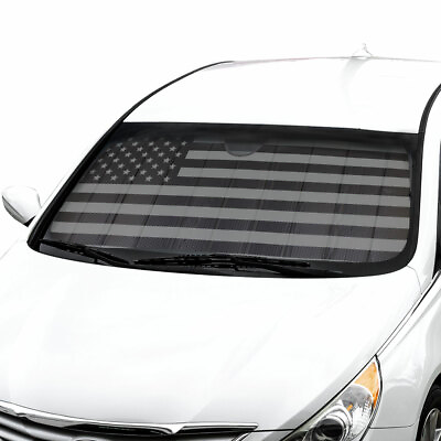 #ad American Flag Sun Shade Front Window Windshield Sunshade Cover Auto Truck SUV $17.95