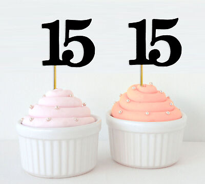 #ad Darling Souvenir Quinceanera 15th Birthday Cupcake Toppers Dessert UE1 AU $13.99