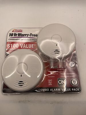#ad Kidde Value Pack Smoke Carbon Monoxide Detector Alarms 2 Pack P3010K CO New $39.95