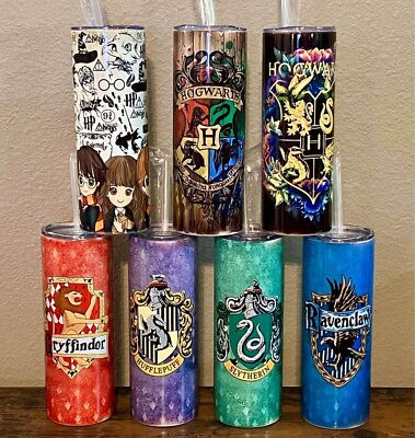 #ad 1pc New Stainless Steel 20oz Harry Potter Tumbler Skinny Cup Wizard School $77.00
