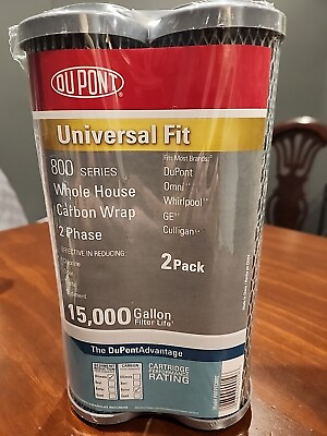 #ad Twin Pack Dupont 800 Series 10quot; Whole House Carbon Wrap Water Filters $22.00