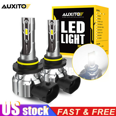 #ad AUXITO 9005 LED Headlight Kit Hi Lo Beam Bulbs Super Bright 6500K White 40000LM $21.99