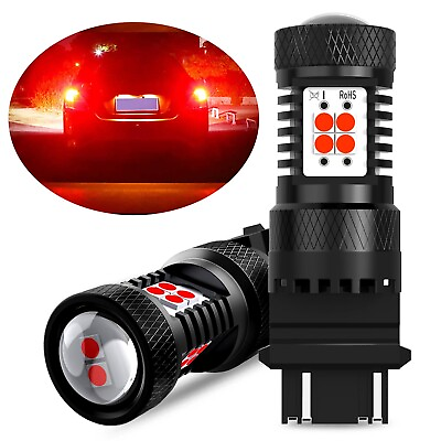 #ad 2x LED Bright Super Red 3156 3157 Tail T25 Brake Stop Lamp 14 SMD Projector 3030 $14.99