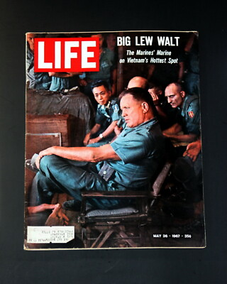 #ad LIFE MAGAZINE MAY 26 1967 MARINE BIG LEW WALT $14.00