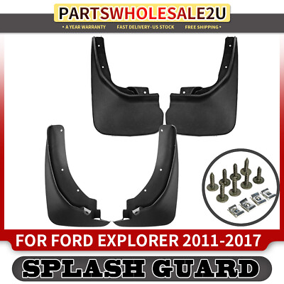 #ad Splash Guards Mud Flaps Mud Guards MudGuard for Ford Explorer 2011 2018 Set of 4 $23.29