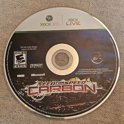 #ad Need for Speed Carbon Microsoft Xbox 360 2006 Disc Only Free Shipping $14.95