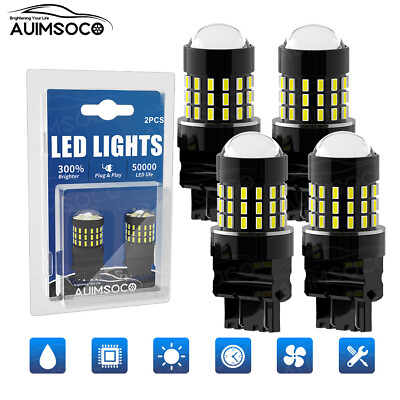 #ad 4x 3156 3157 LED Back Up Reverse Lights Bulbs White for Ford Escape 2001 2007 $39.99