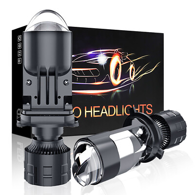 #ad H4 9003 Mini Laser Hyperboloid Bi LED Projector Len Motoramp;Car Headlight Retrofit $46.58