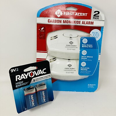 #ad #ad First Alert Battery Powered Carbon Monoxide Alarm Detector 2 Batteries NEW $31.95