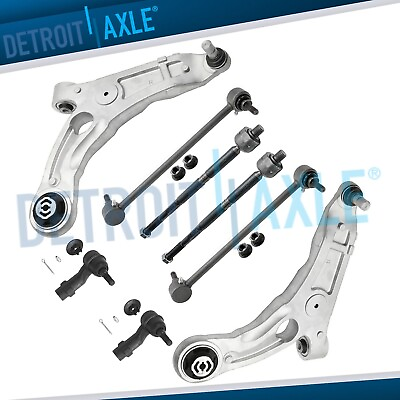 #ad Front Lower Control Arms Sway Bar Links Tie Rod Ends for 2016 2017 Chrysler 200 $189.34