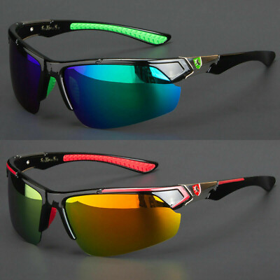 #ad #ad Polarized HD Sport Wrap Men Cycling Golf Ski Sunglasses Fishing Driving Glasses $9.98