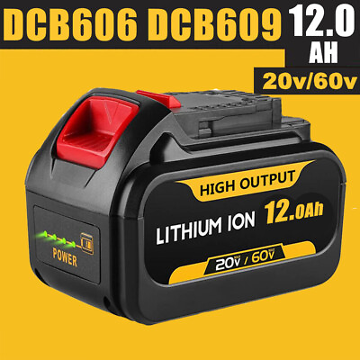 #ad New DCB609 2 For DEWALT FLEXVOLT 20V 60V 12Ah MAX Li Ion Battery Pack DCB606 $59.90