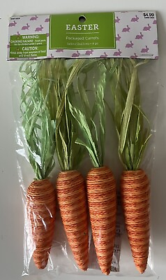 #ad Country Farmhouse Carrots Bowl Basket Filler Easter 4pc 5x9 Hobby Lobby $3.99