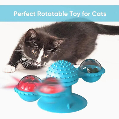 Lightsmax Cat Toys Windmill Scratching Interactive For Indoor Cats $8.89