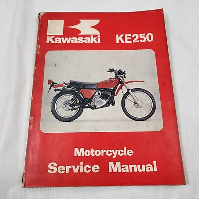 #ad Kawasaki Service Shop Repair Manual Book 1978 KE250 KE 250 $35.00