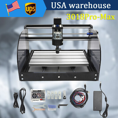 #ad 【USA】3Axis CNC 3018 Pro Max GRBL Offline Wood Router Kit Engraving Laser Machine $141.00