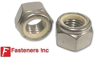 #ad 18 8 Stainless Steel Waxed Nylon Insert Lock Nuts Waxed Nylocks Prevents Galling $72.59