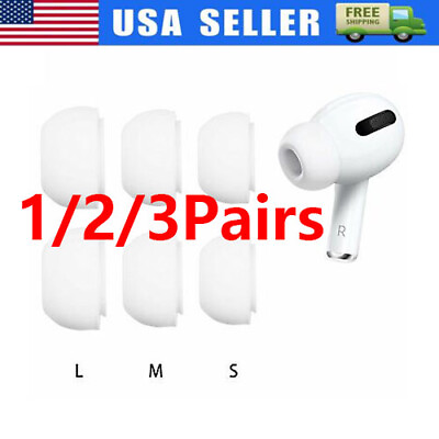 #ad For Apple Airpods Pro NEW Ear Tips Replacement Accessories Cover S M L $4.49