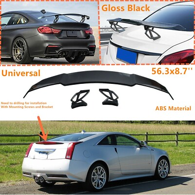 #ad For Cadillac CTS 08 13 Coupe Painted Trunk Spoiler Wing V Style Universal 56x8#x27;#x27; $99.98
