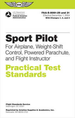 #ad Sport Pilot Practical Test Standards for Airplane Weight Shift Control GOOD $5.14