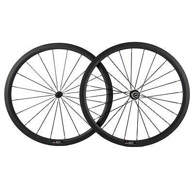 #ad Light Weight Carbon Wheels 38mm Tubular Road Bike Carbon Wheelset 700C Race $345.00