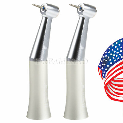 #ad 2pcs NSK Style Dental Low Speed Handpiece Contra Angle Push Button FG 1.6mm $37.00