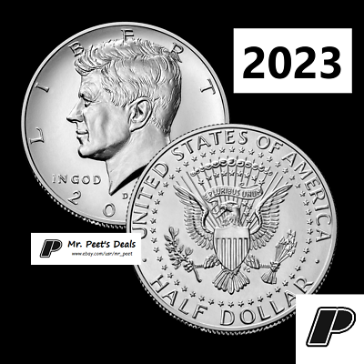 #ad 2023 P amp; D Kennedy Half Dollar 2 Coins Brilliant Uncirculated $3.10