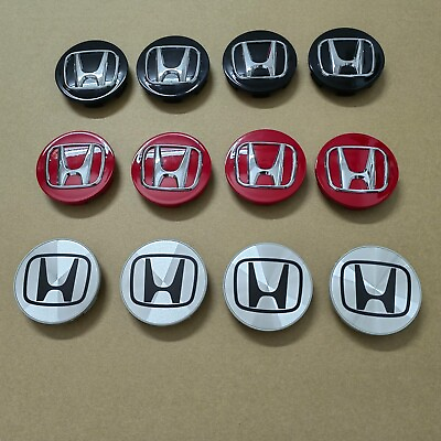 #ad #ad 4pcs Wheel Center Hub Caps 69mm Rim Emblem 2.75quot; Hubcap Cover Logo fit for Honda $17.99