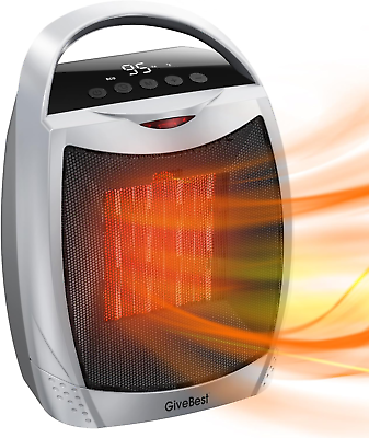 #ad Space Heater Upgraded Digital 1500W ETL Listed Quiet Portable Heater with Timer $40.48