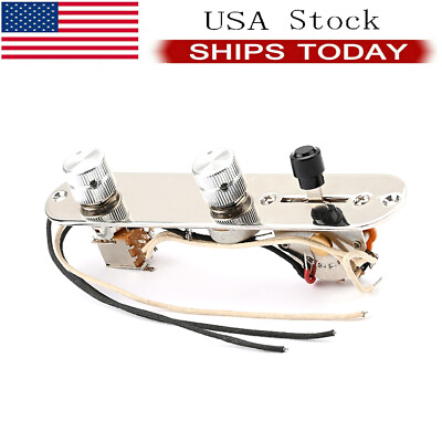 #ad Loaded Prewired Bridge Control Plate Assembly CTS Pot for Telecaster Tele TL USA $25.21