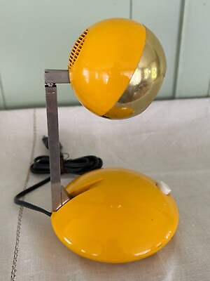 #ad Telescopic Lamp Eichhoff Werke 1970s Yellow Lamp. European MCM Needs Rewiring $120.36