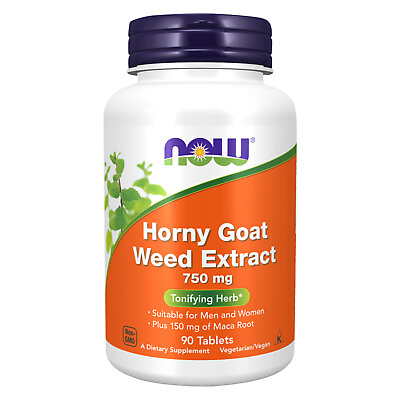 #ad #ad NOW FOODS Horny Goat Weed Extract 750 mg 90 Tablets $15.98