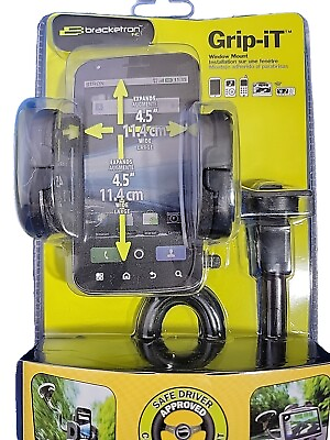 #ad Bracketron Grip iT Window Mount for Smartphones amp; GPS $13.12