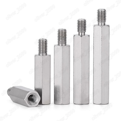 #ad Male Female 304 Stainless Steel Hex Column Standoff Support Spacer M2.5 M3 M4 M8 $68.81