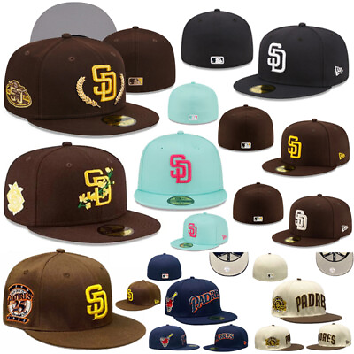#ad MLB San Diego Padres New Era 59FIFTY Fitted Cap 5950 Hat $15.89
