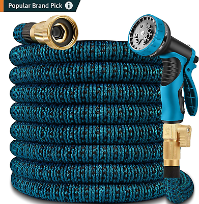 #ad Expandable Garden Hose 25 Ft Water Hoses with 10 Function Spray Nozzle 2024 New $52.99
