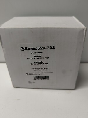 Stens 520 722 OEM Replacement Carburetor Honda GX160 5.5 HP Small Engine $28.00