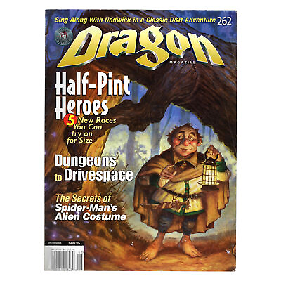 #ad TSR Dragon Magazine Issue #262 ADamp;D DND Damp;D August 1999 Pre owned OOP THG $5.79