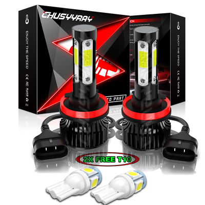 #ad LED Headlight Kit H11 White 6K Low Beam Bulbs for HYUNDAI Elantra 2011 2013 $19.99