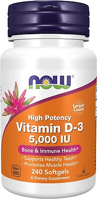 #ad #ad Now Foods High Potency Vitamin D 3 5000 IU 240 Softgels $16.99